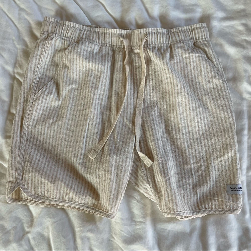 Banks Journal Mens White Summer shorts